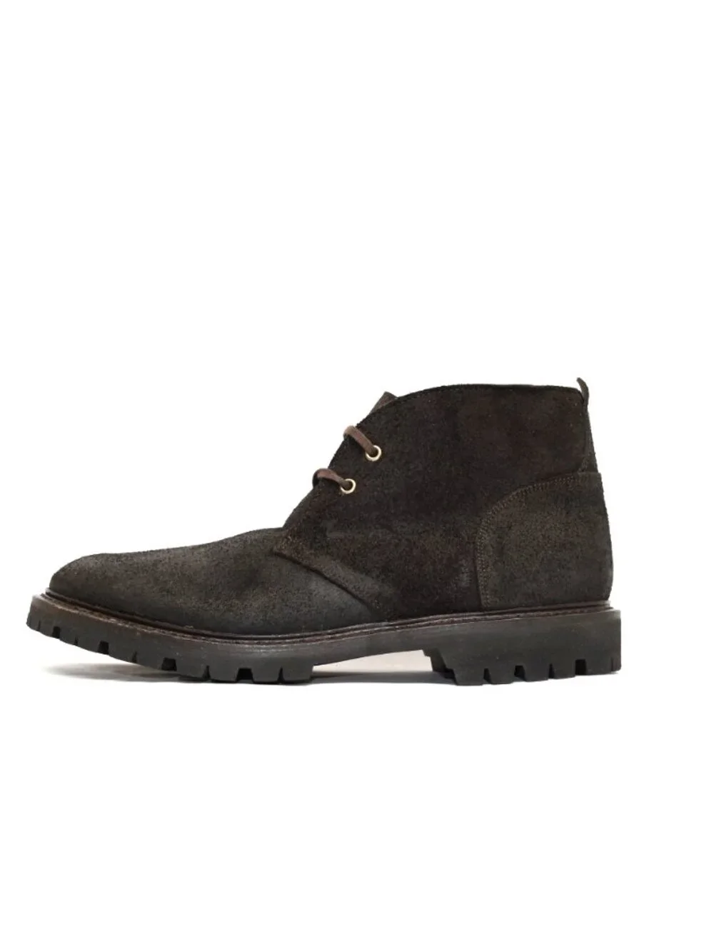 New! ALLEN EDMONDS Chandler Waxed Suede Lug Chukka Boots Brown 11.5 D 8137 DD540